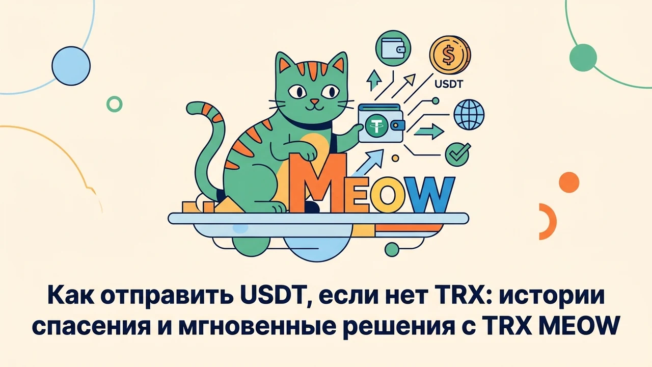 Как отправить USDT, если нет TRX: истории спасения и мгновенные решения с TRX MEOW