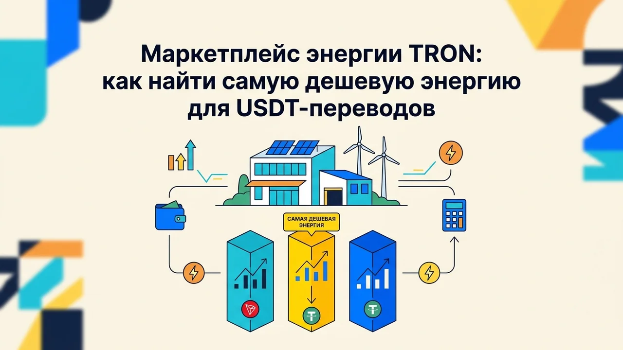 Маркетплейс энергии TRON: как найти самую дешевую энергию для USDT-переводов