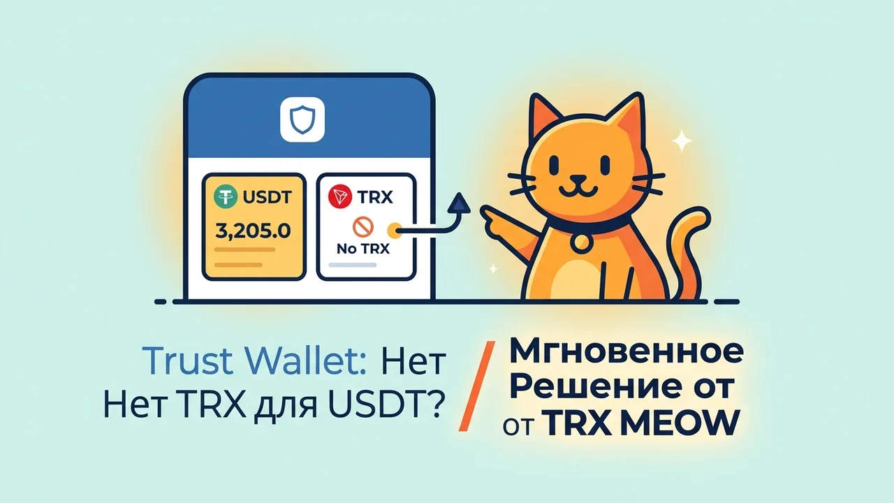 Trust Wallet: Нет TRX для USDT? Мгновенное Решение от TRX MEOW